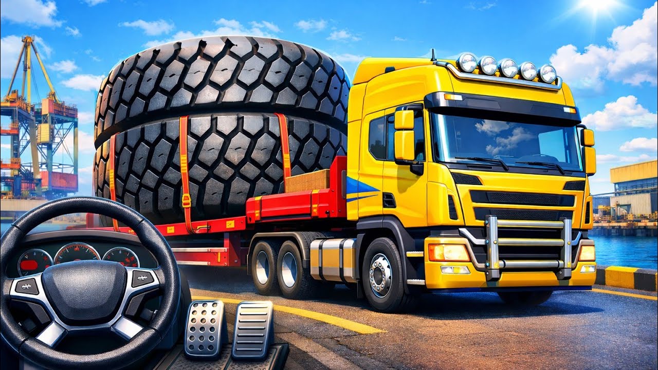  Heavy Truck Tyre Transport Mission | Construction Simulator 3D Gameplay
