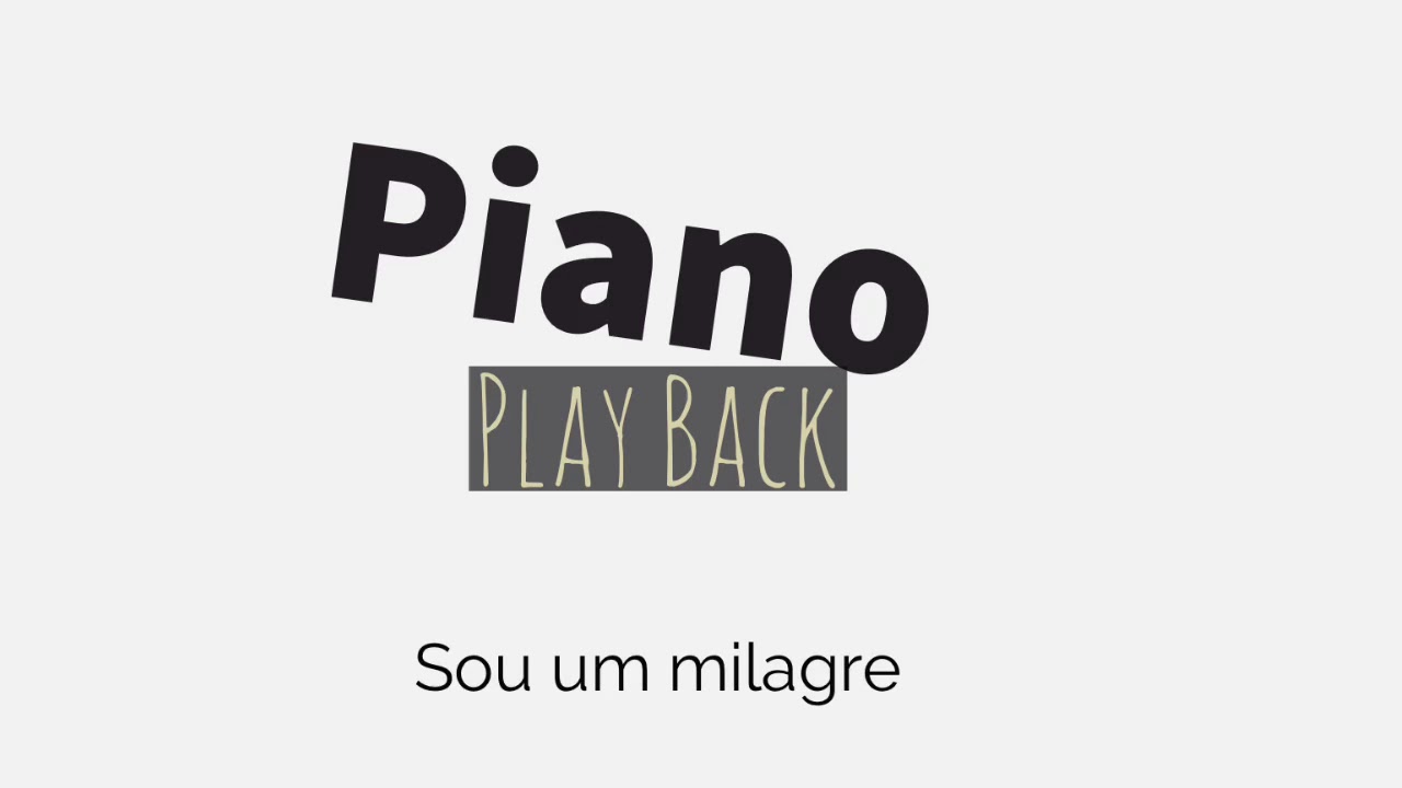 SOU UM MILAGRE - Amanda Wanessa / Play Back piano
