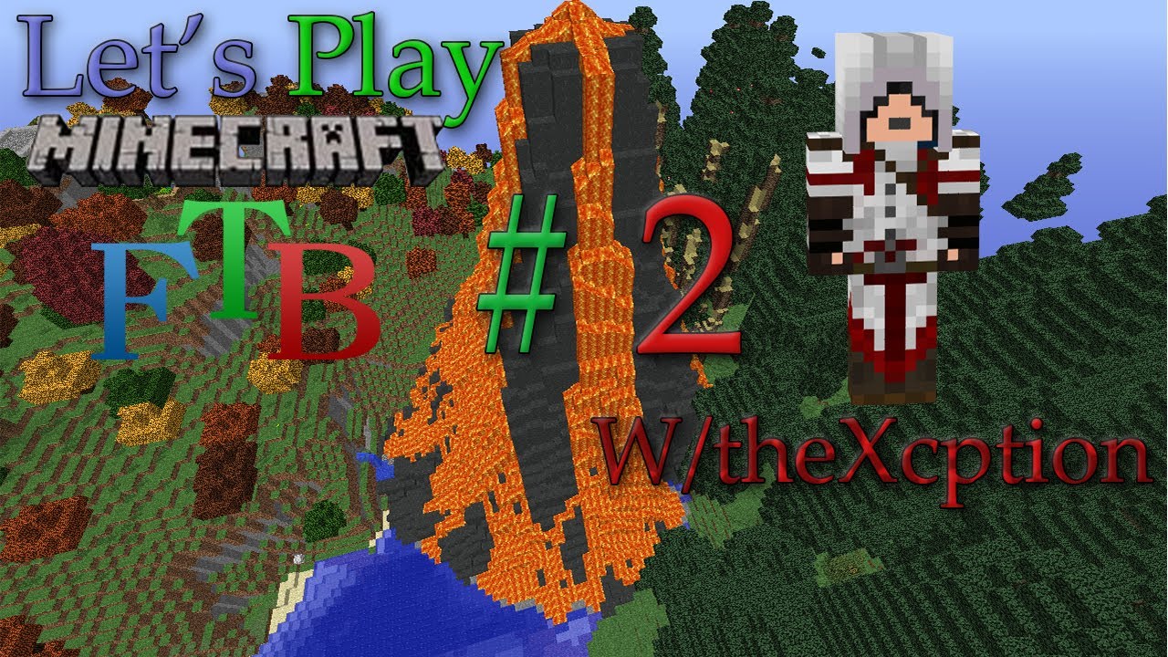 Let's Play Feed the Beast Multiplayer Part 2 - Those are some big trees