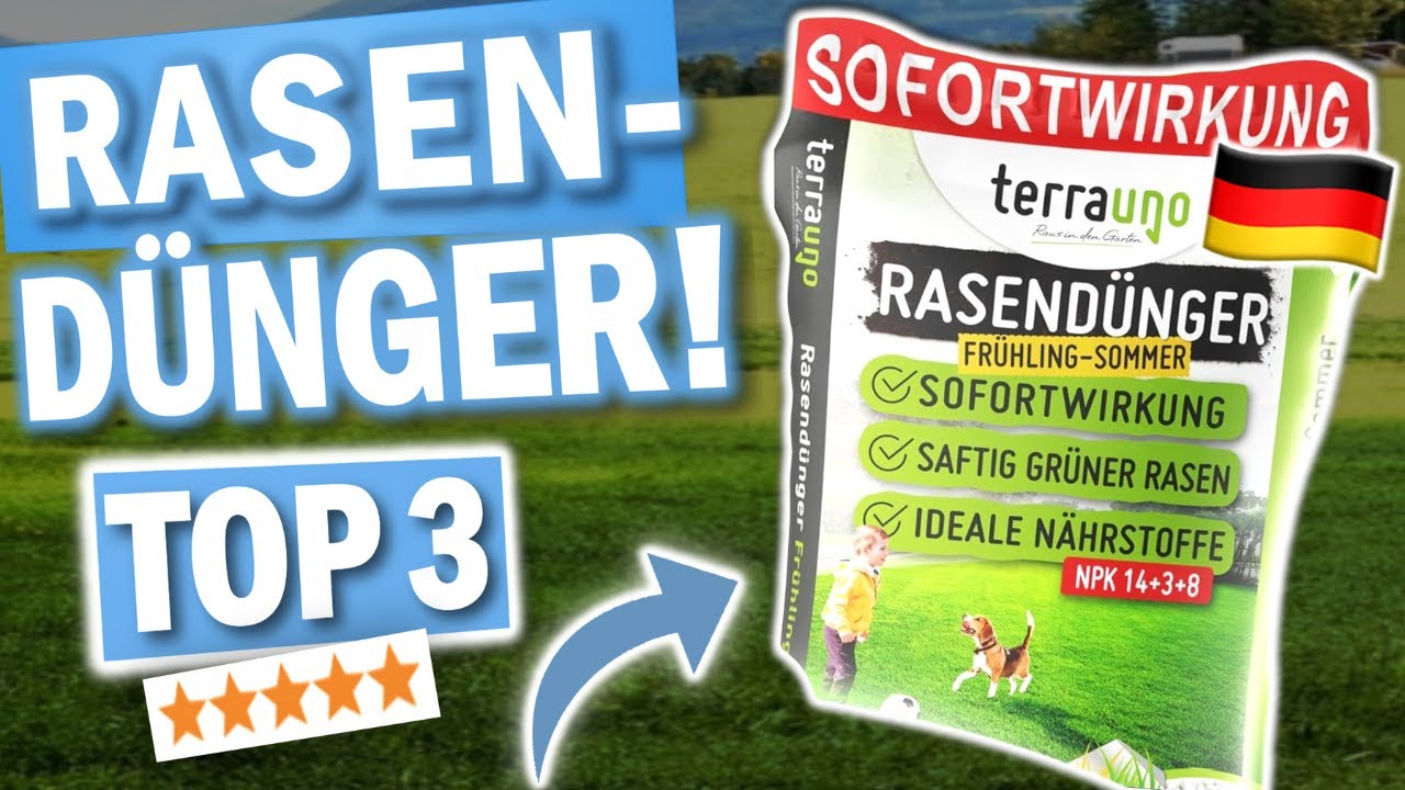 RASENDÜNGER kaufen: Top 3 Rasendünger 2026 im Vergleich!