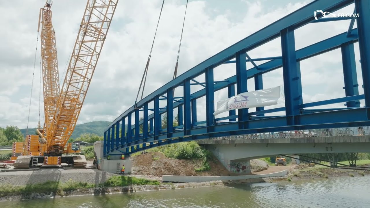 Erigom - Vážska cyklodopravná trasa - most -  Bytča