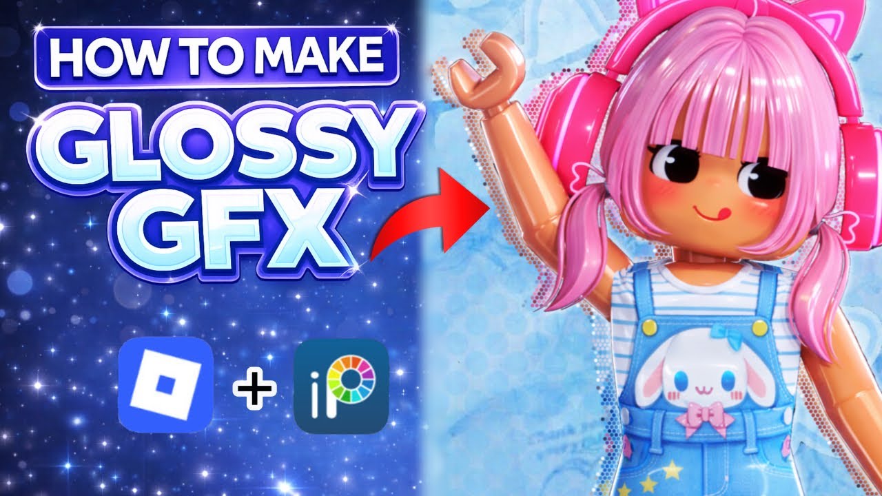 КАК СОЗДАТЬ ГЛЯНЦЕВУЮ ГРАФИКУ НА МОБИЛЬНОМ ТЕЛЕФОНЕ ИЛИ ПЛАНШЕТЕ (ROBLOX)