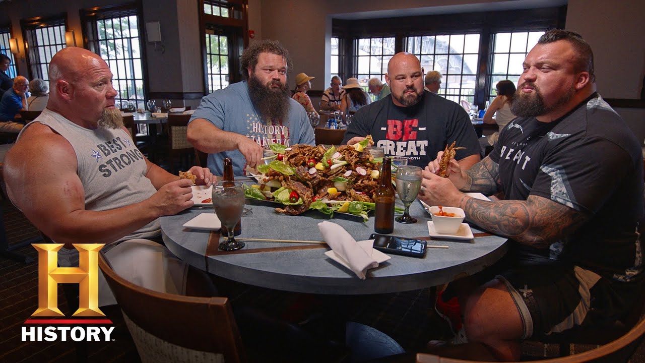 THE STRONGEST MEN IN HISTORY'S 10,000 CALORIE DIET | History