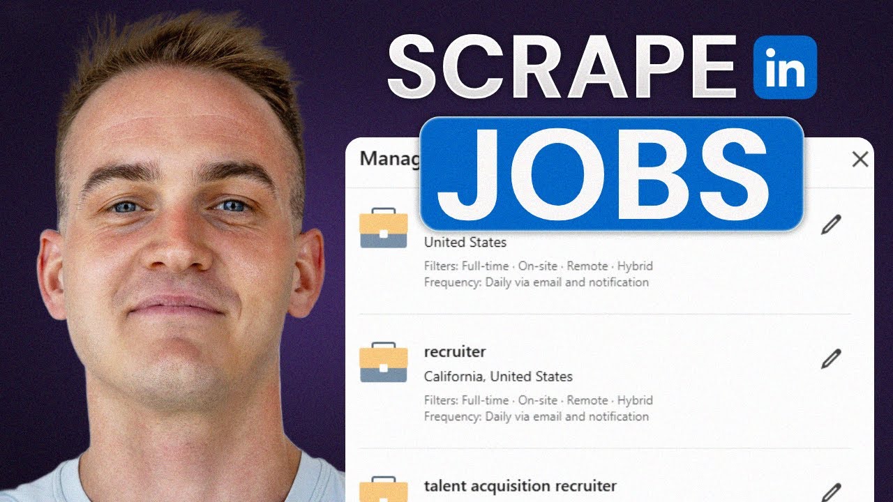 How to Scrape Linkedin Jobs for free (in 4 mins)
