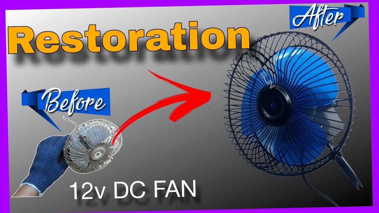 12v DC FAN Restoration||How to Repair fan at home||DIY