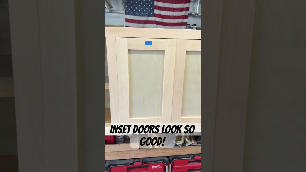Inset cabinet doors #diy #woodworking #custom #wood #maker #smallbusiness