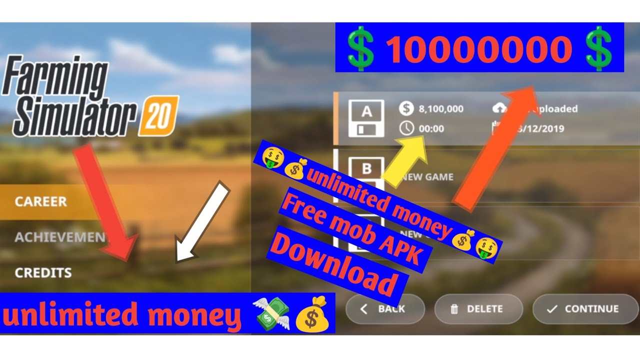 Farming simulator 20 unlimited money hack(fs20)mod APK download free