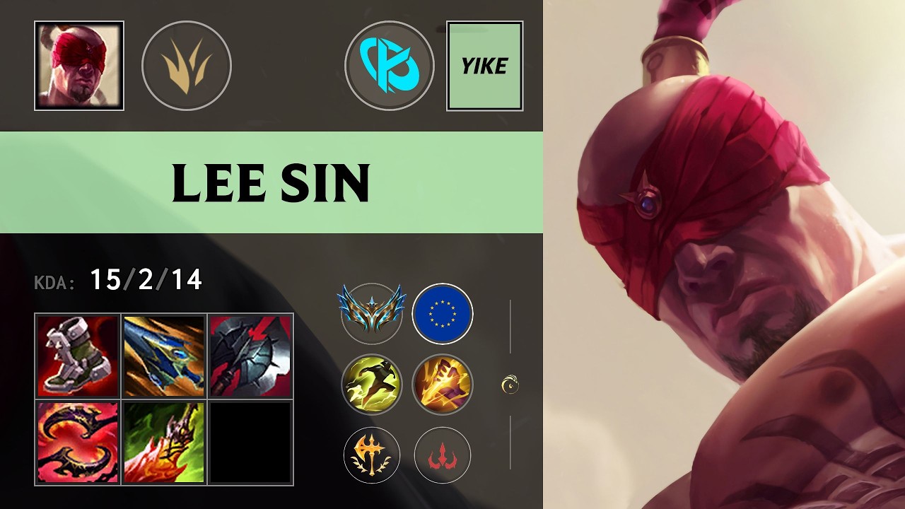 (KC Yike) Lee Sin Jungle vs Rengar - EUW Challenger Patch 26.12