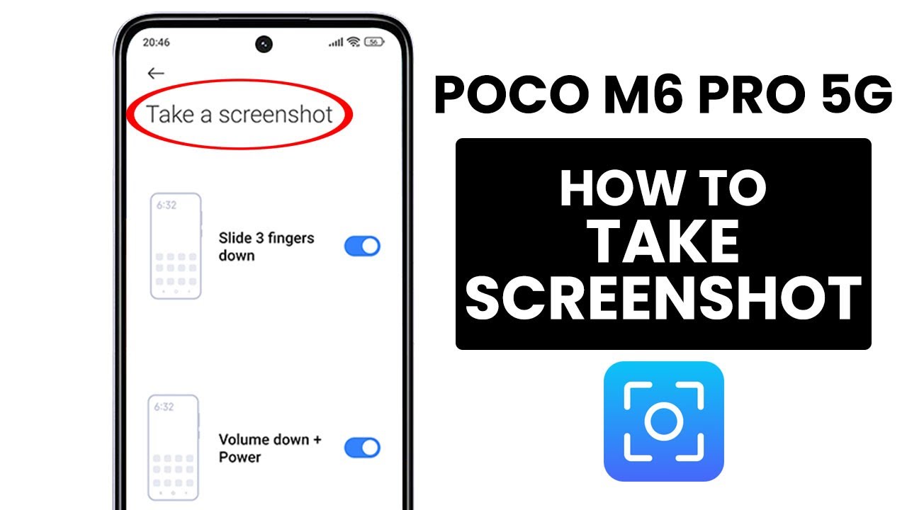 How to Take Screenshot on Poco M6 Pro 5G - Capture Screenshot