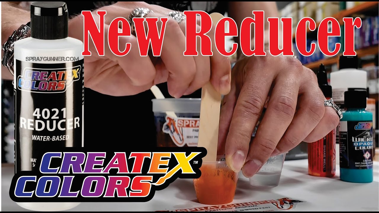 New Reducer from Createx Colors - a must-have for any airbrush painter! Createx 4021 paint reducer.