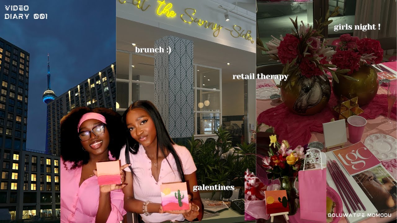 VIDEO DIARY 001: Soft Launching My YouTube Era 💻💋 | Q1 Recap, Galentine’s & Girls Night Out