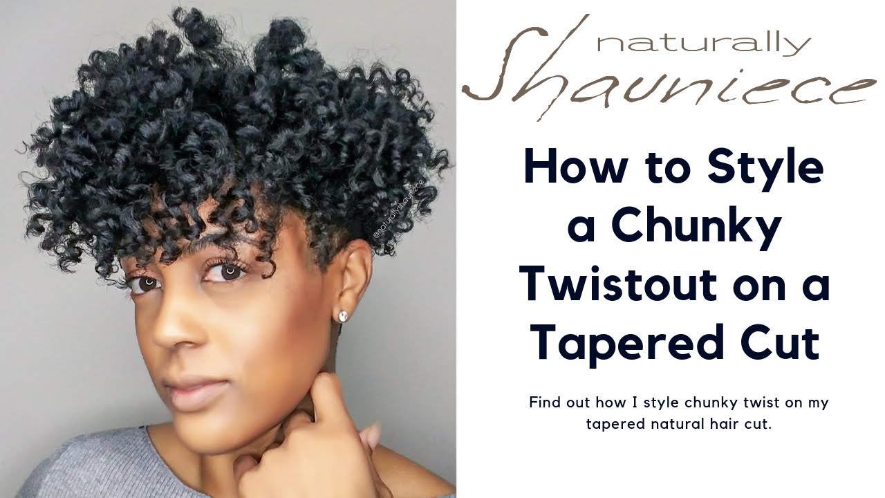 How To Style A Chunky Twistout on a Tapered Cut