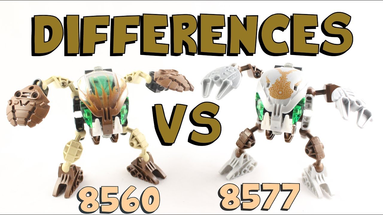 Bionicle Comparison Pahrak 8560 vs Pahrak kal 8577