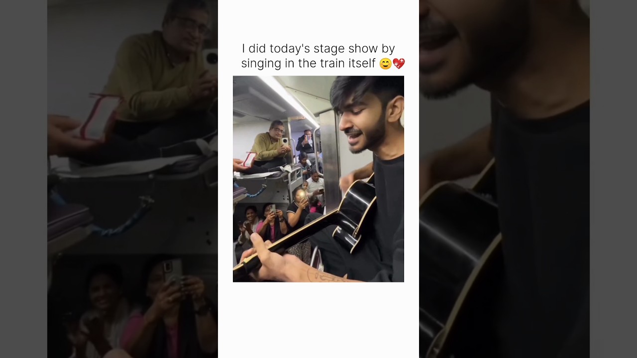 I sang a song and did a stage show in the train I vasisth x r-musiclyr