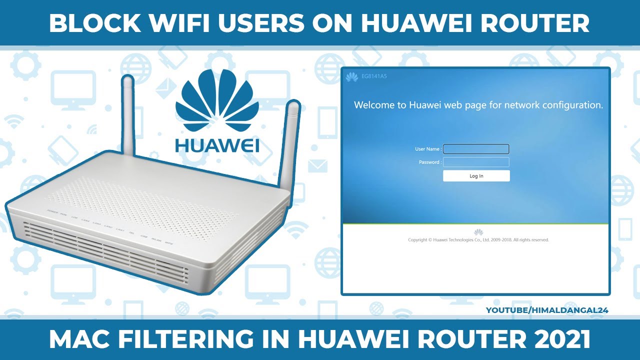 Как заблокировать неизвестных пользователей Wi-Fi на роутере Huawei 2021 года | Фильтрация MAC-ад...