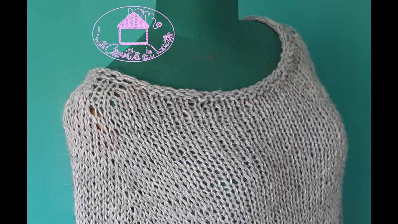 Maglia Mineral Top Down ai ferri grossi 2 Parte