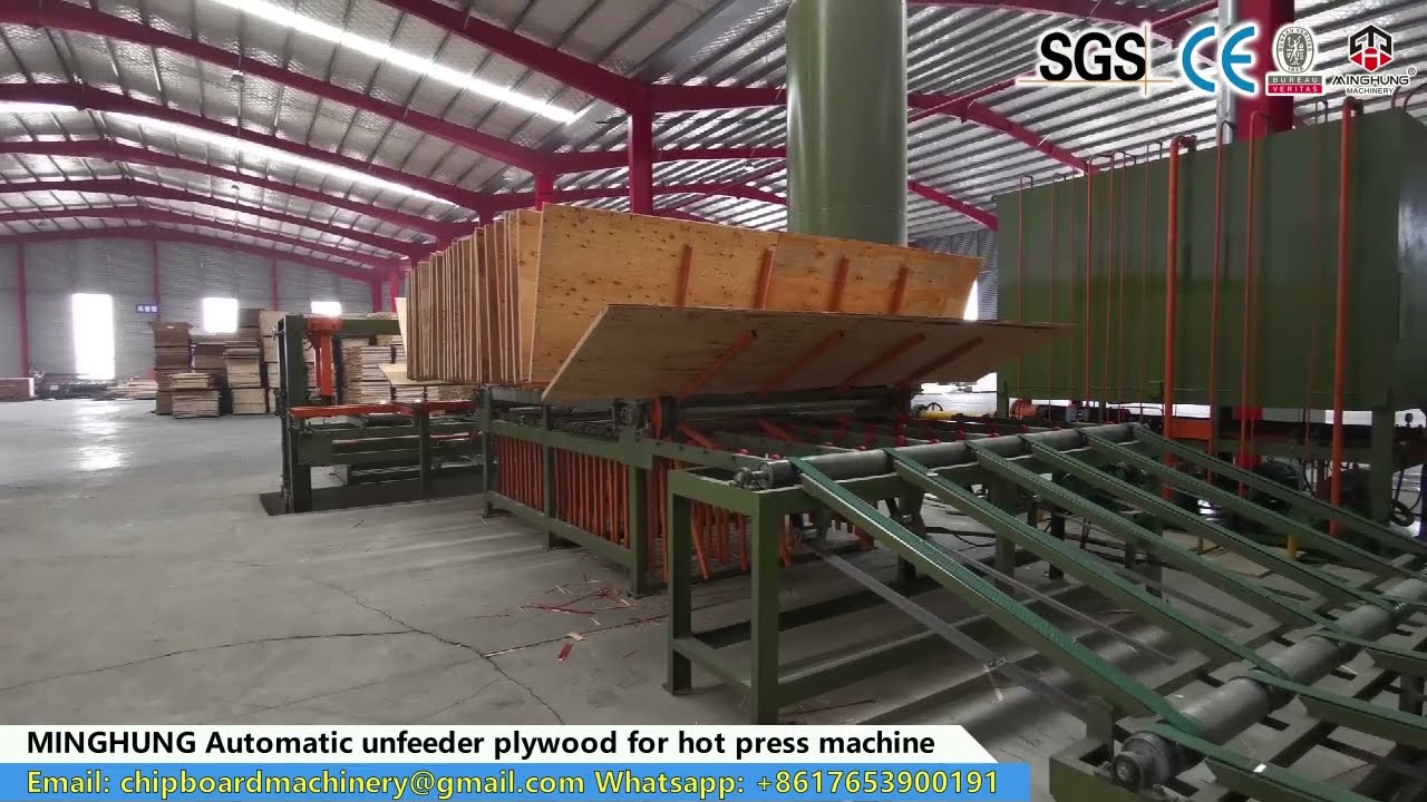 automatic unfeeder stacker for plywood production line