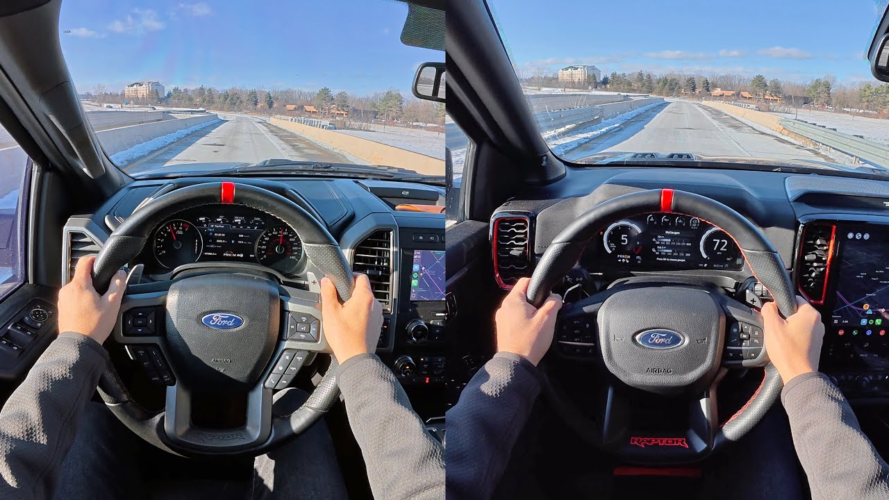 2024 Ford Ranger Raptor ($58k) vs. 2020 F-150 Raptor ($50k)
