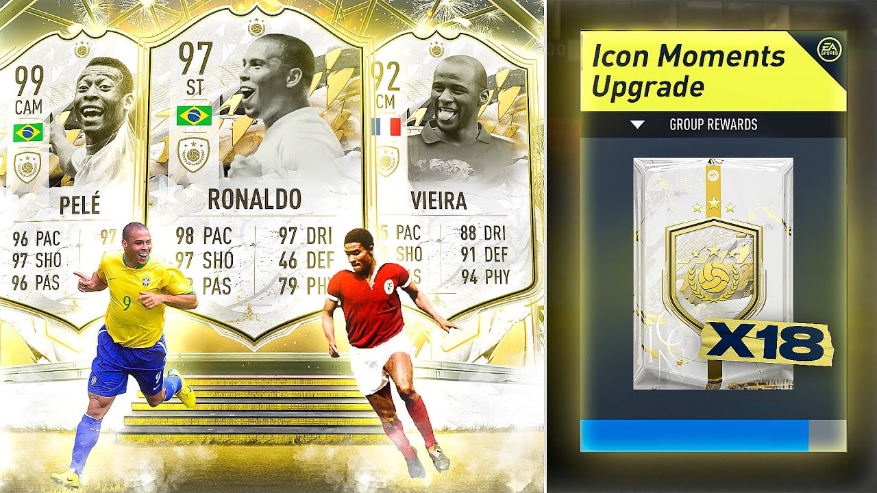 FIFA 22 18 x Guaranteed Icon Moments Upgrade Packs!