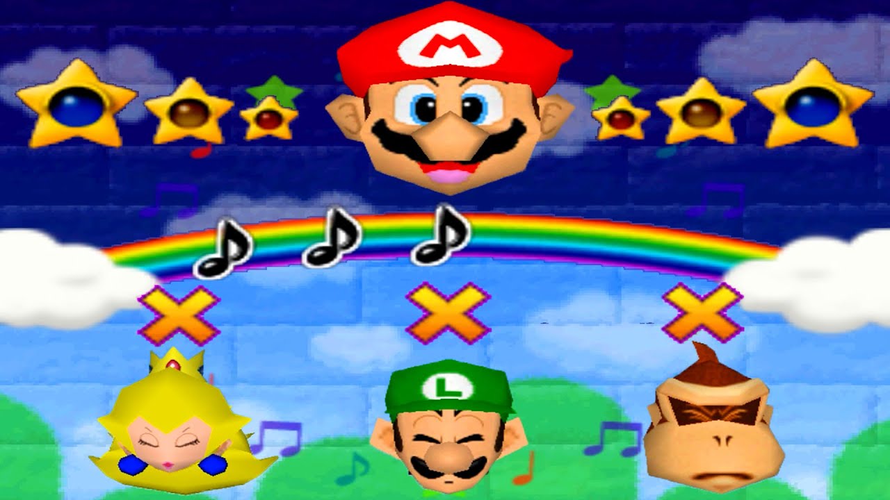 マリオパーティ N64 2+3 - トップラッキーサバイバルバトル マリオ Vs プリンセスピーチ Vs ドンキーコング Vs ルイージ