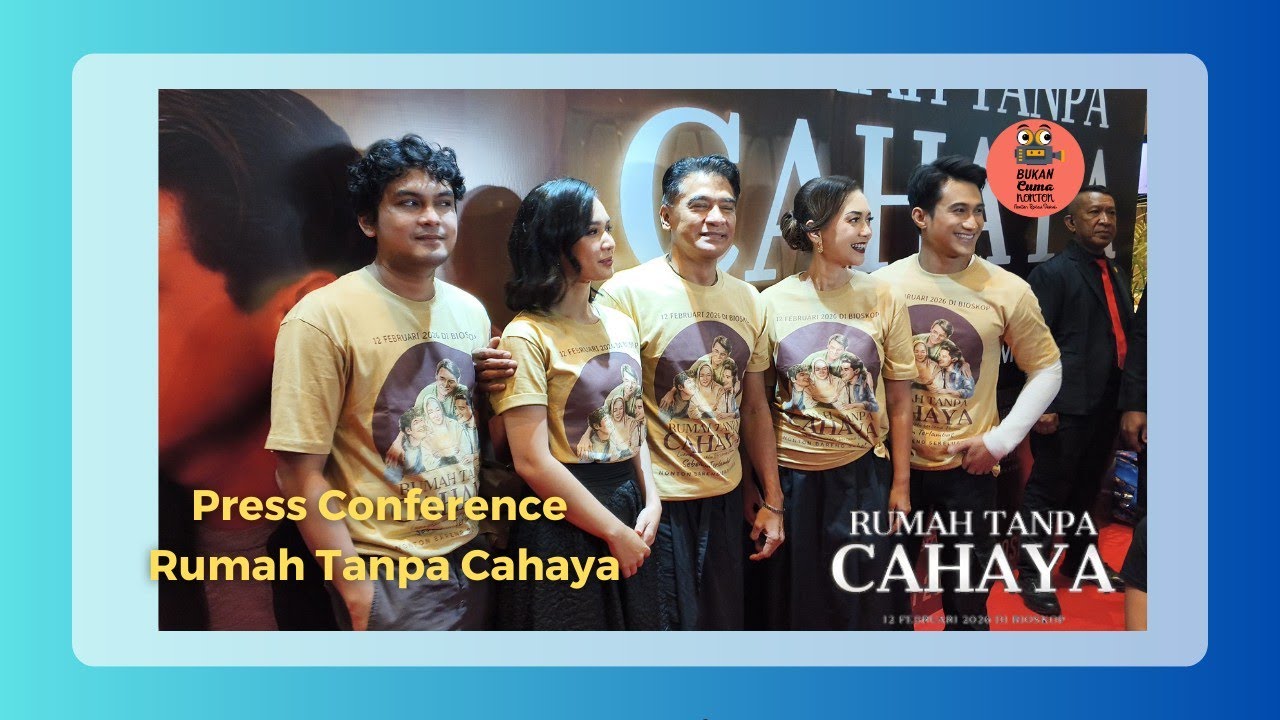 Lavicky dan Ridwan menjadi CEO warung makan Ira wibowo di Press Conference Film Rumah Tanpa Cahaya