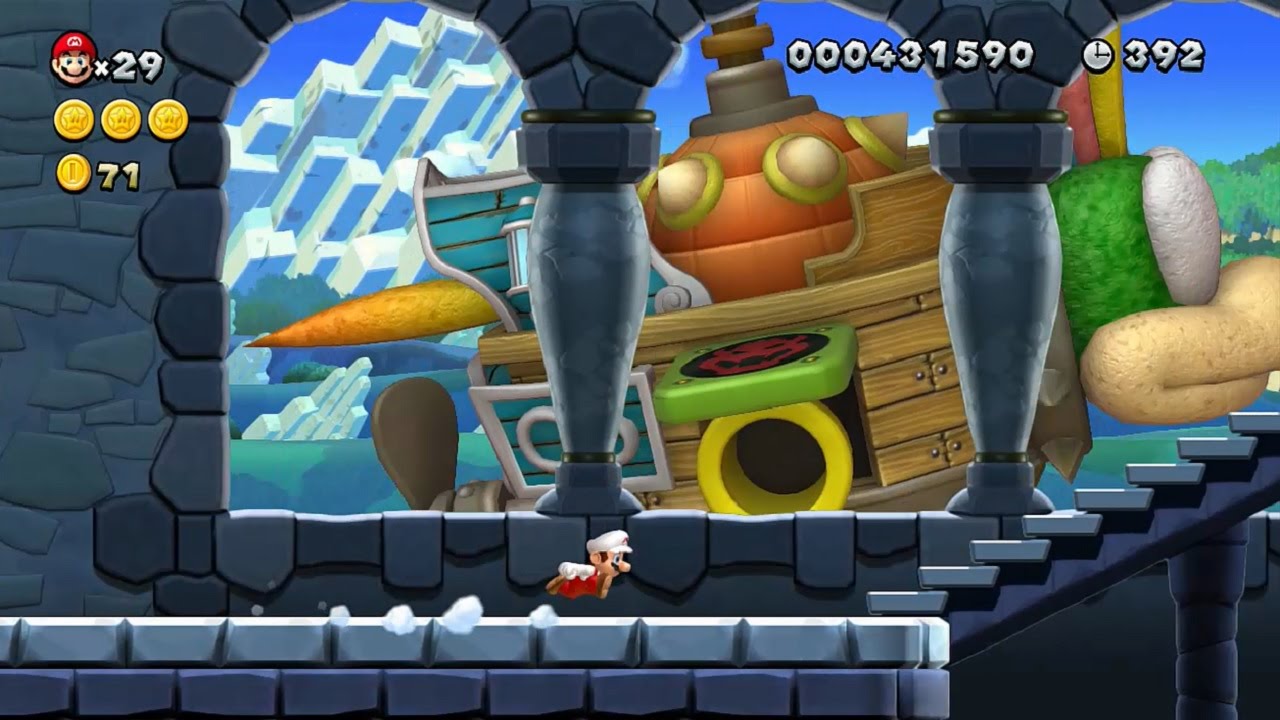New Super Mario Bros U Walkthrough - Part 1 - World 1 Acorn Plains
