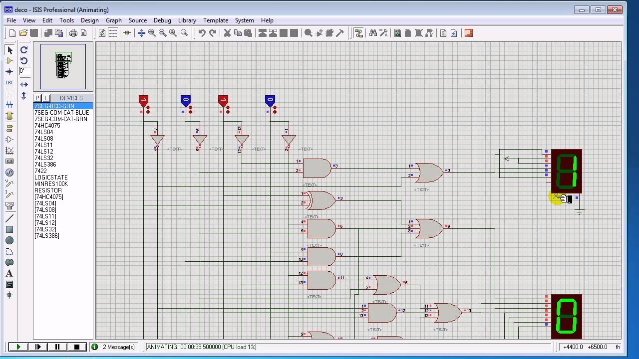 Decodificador 4 bits Compuertas Logicas (2/2)