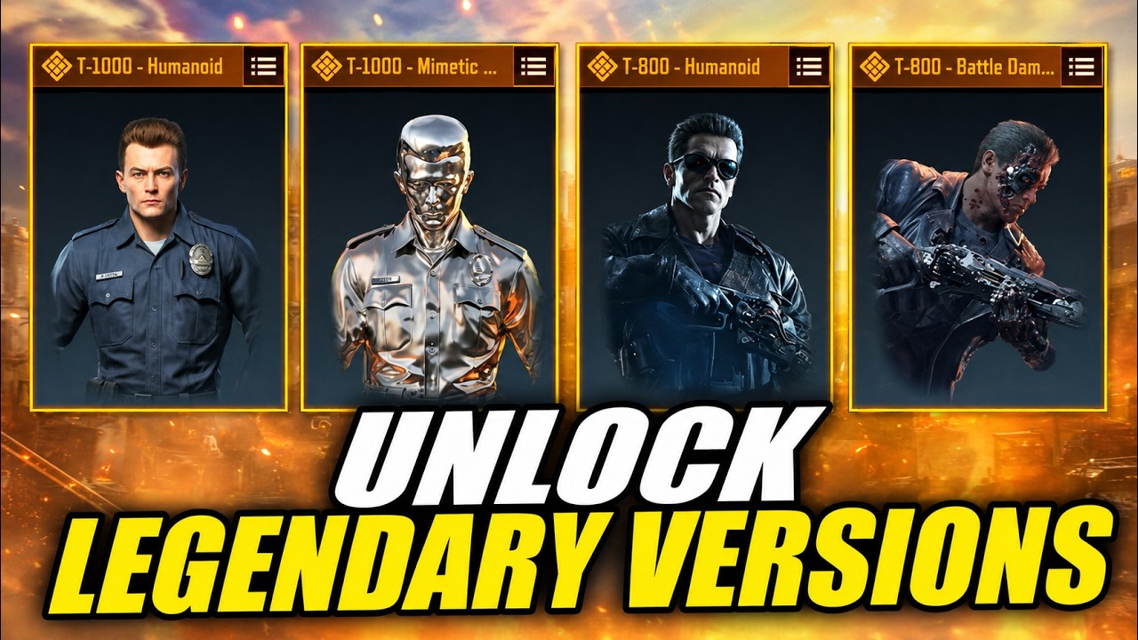 How to Upgrade T-1000 and T-800 to Legendary version! Terminator 2 Judgement Day