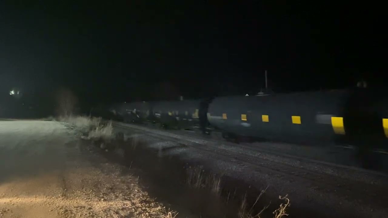 M337 running late and booking over some jointed rail 