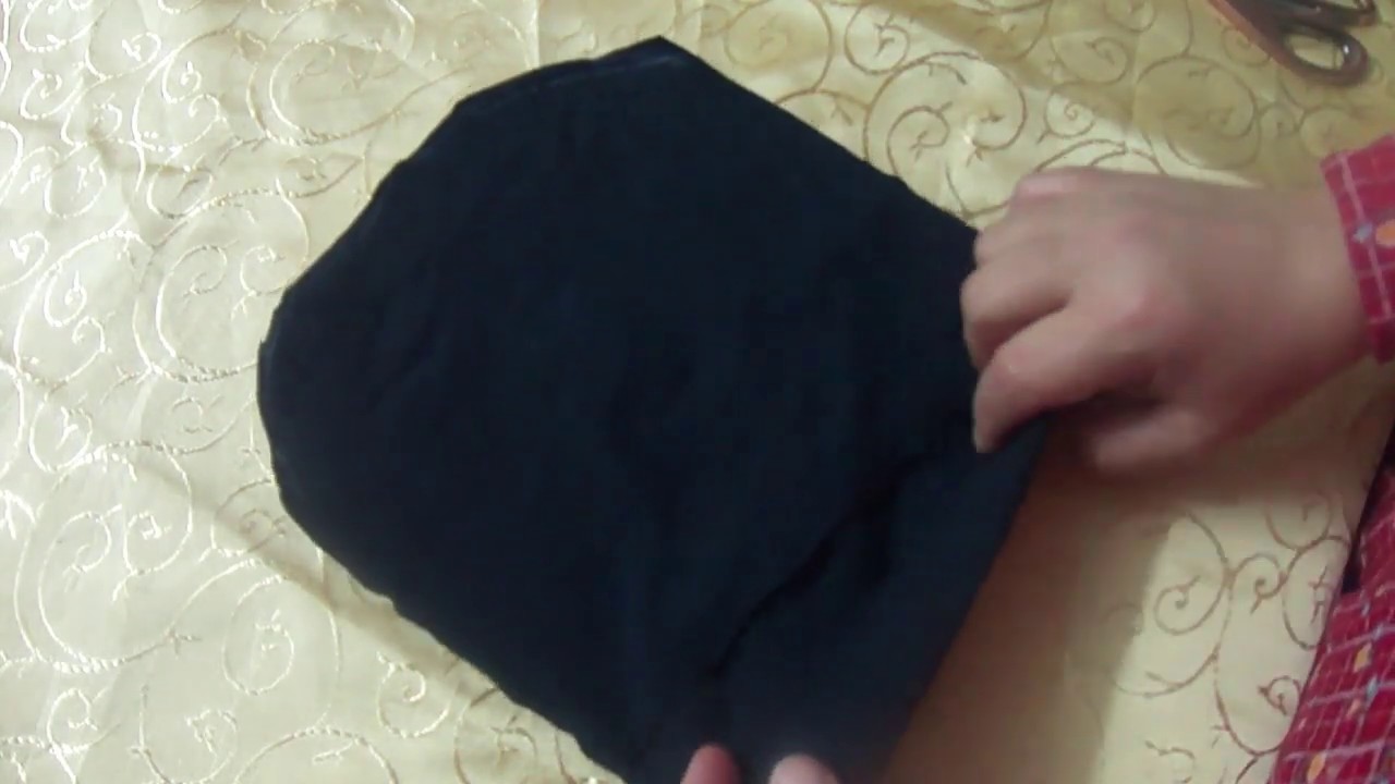 طريقة سهلة لعمل البندانه او غطاء الراس تحت الحجاب من تي شيرت قديم !