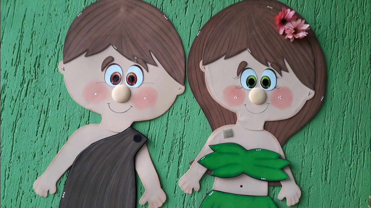 RECURSO VISUAL ADÃO E EVA 🥰
