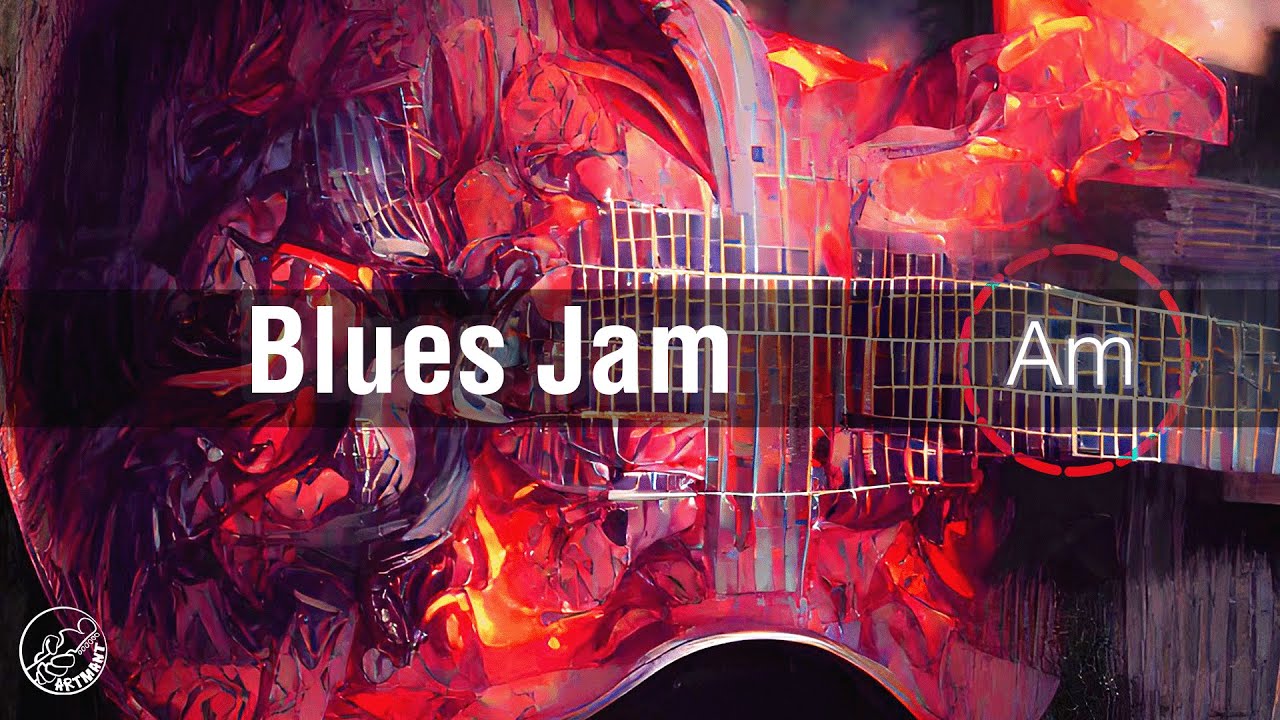 Gary Moore Style Blues Backing Track No Guitar in A Minor