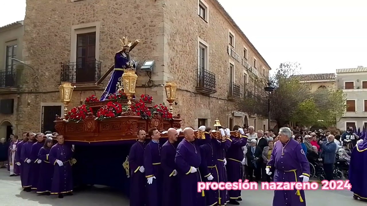 domingo v de cuaresma,procesión de Ntro padre Jesús Nazareno el Bonillo 2024 parte 1