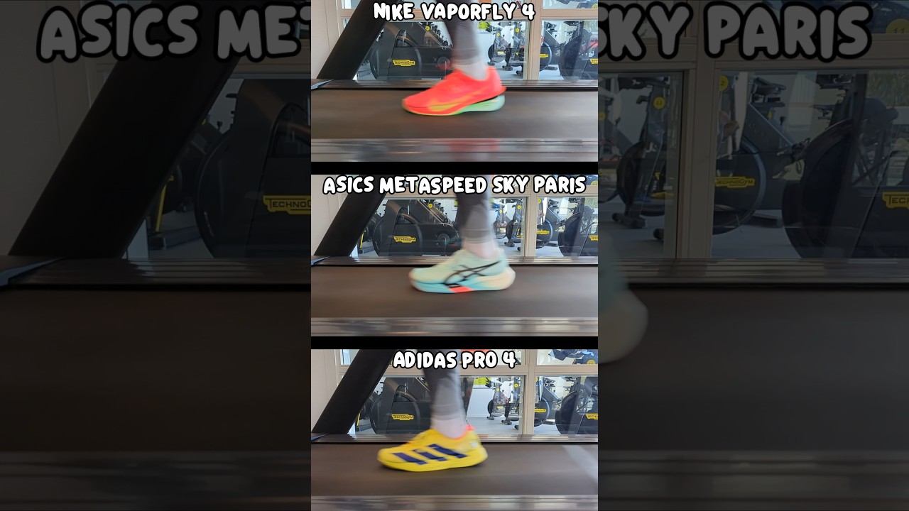 Nike Vaporfly 4 Vs Asics Metaspeed Sky Paris - Slow Motion Only #running #runningshoes