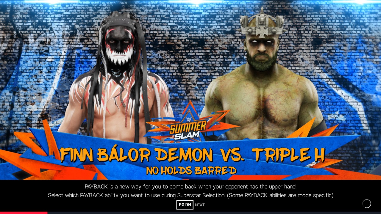 WWE 2K19 Full Match: FINN BALOR (DEMON) VS. TRIPLE H (MONSTER) CPU VS CPU  Who Is Real Monster ?? 4K