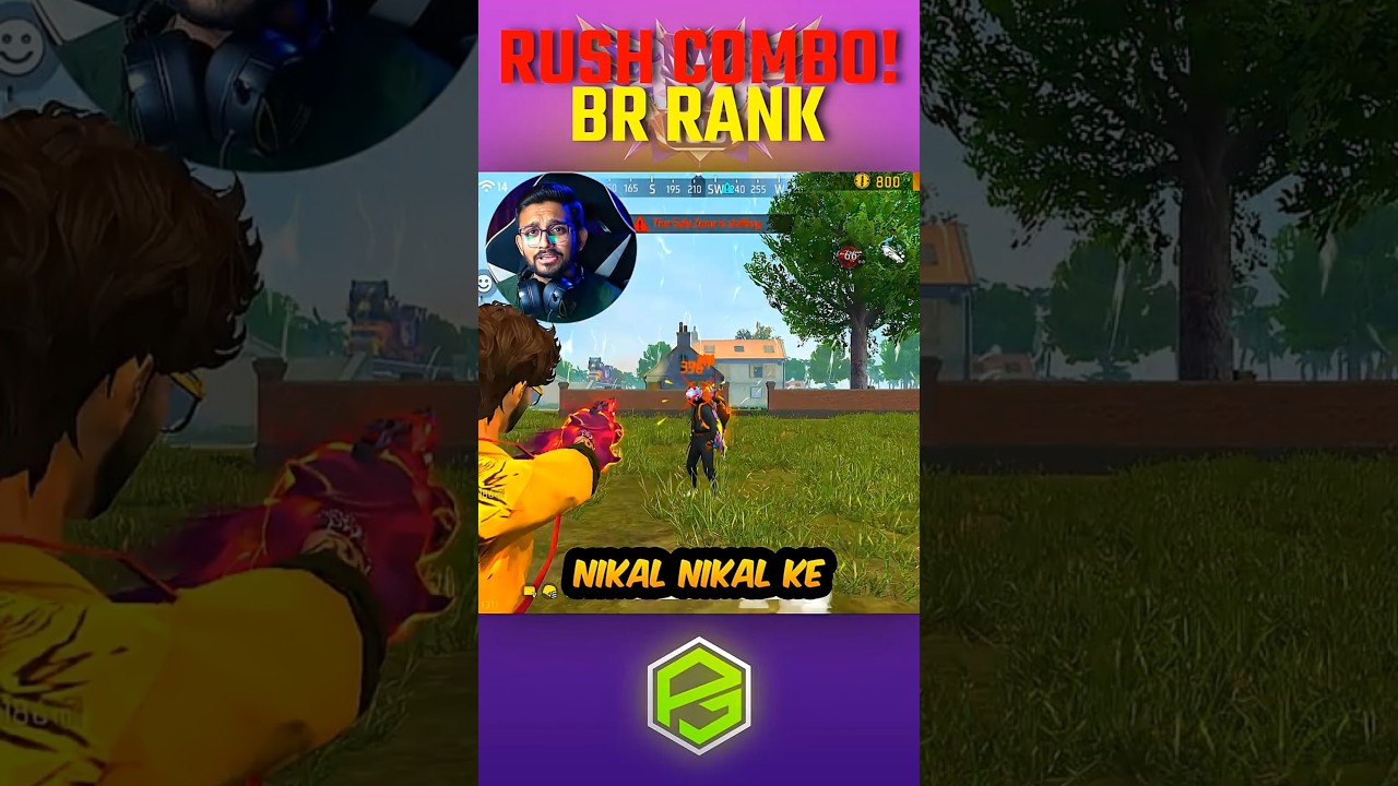 Secret Rusher Character Skill Combination For BR RANK in Garena Freefire🔥l #shorts #freefire