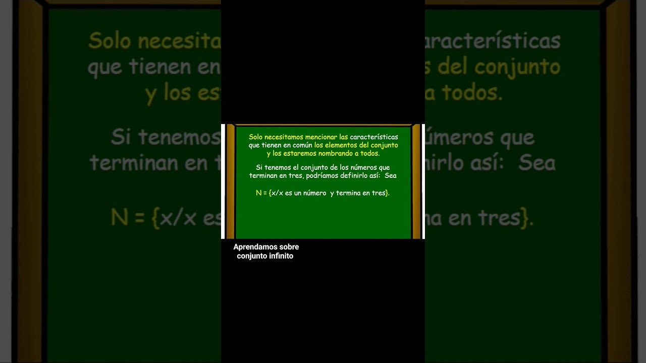 Aprendamos sobre conjunto infinito. 