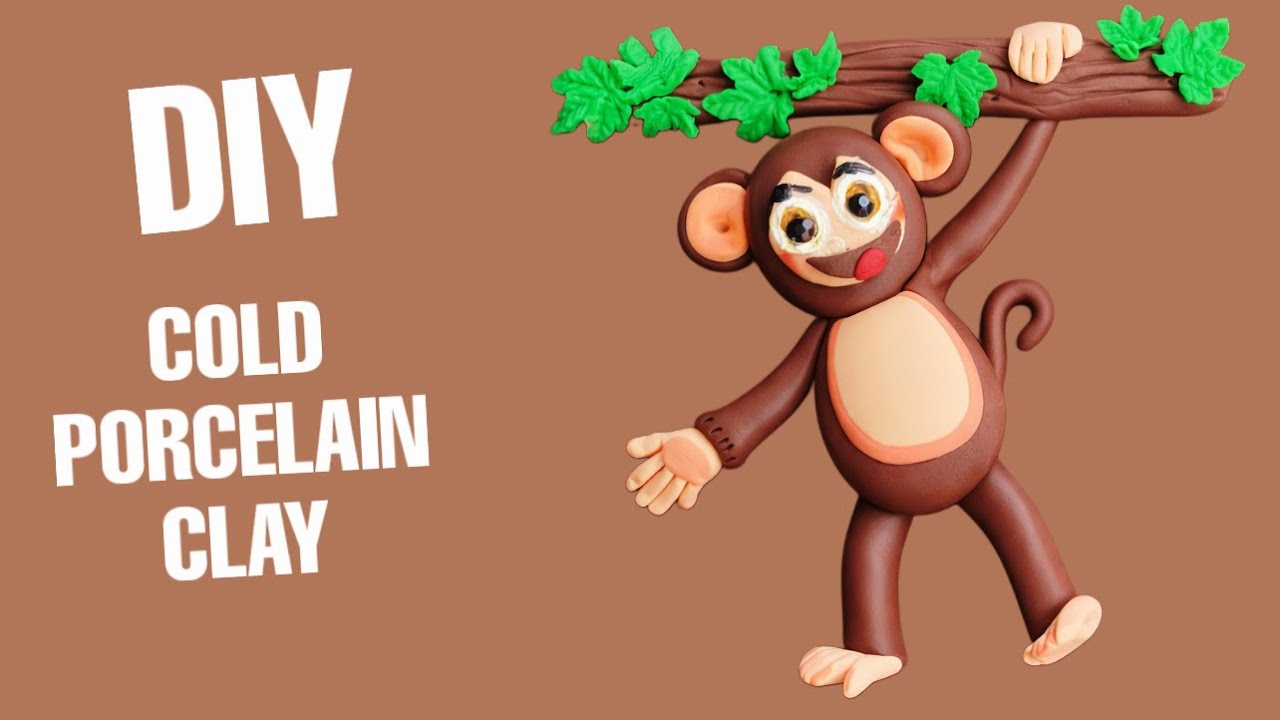 Handmade Clay Monkey 💕🐒 🌴| Full Step-by-Step Sculpting Process