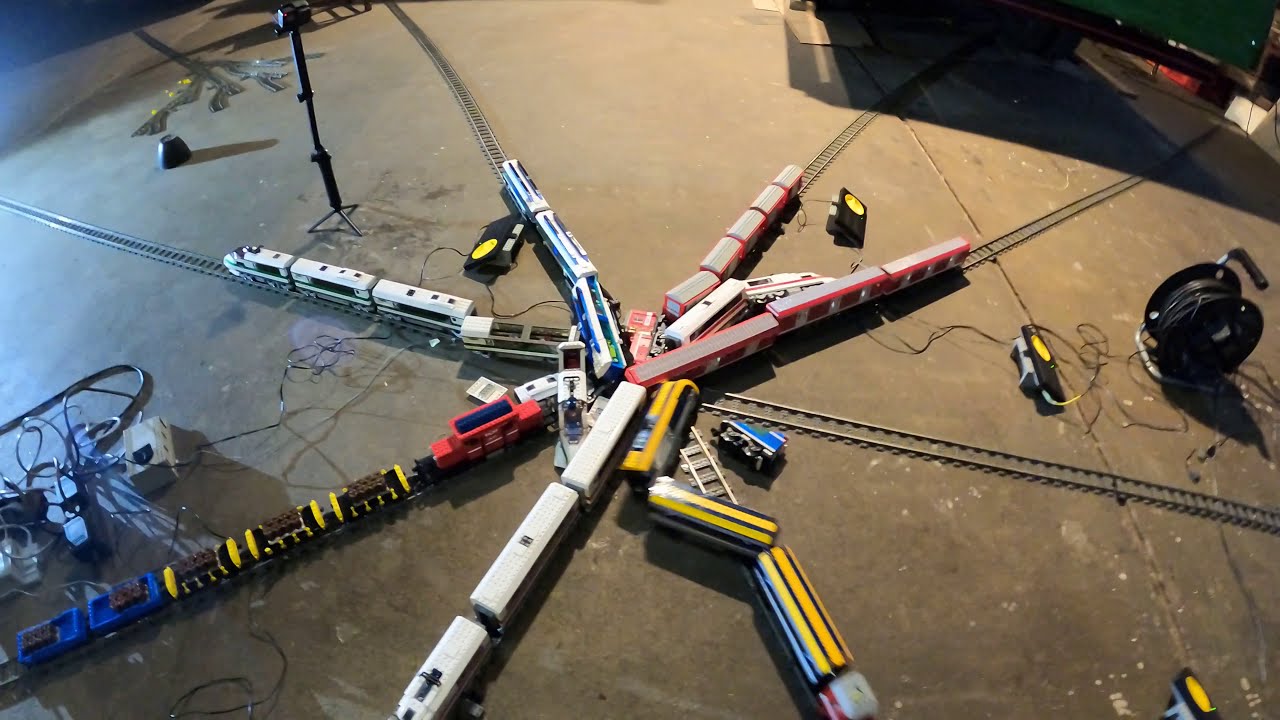 Lego 9v train crash 8 train star 60197 4511 4559 4563 4560