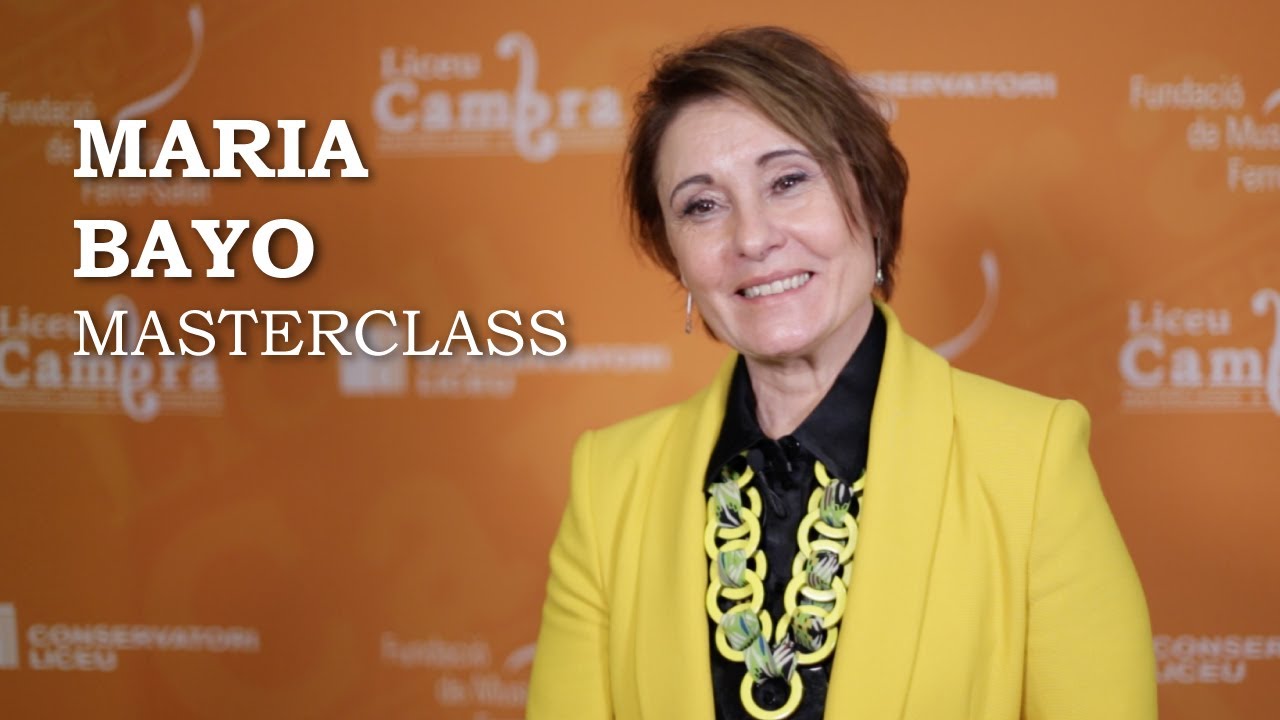 Masterclass de CANTO con MARIA BAYO | #LiceuCambra