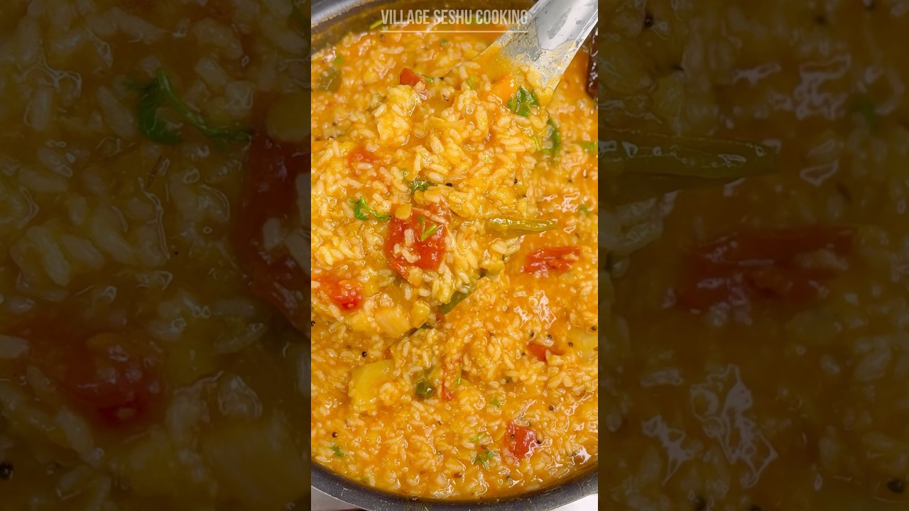 Traditional Sambar Rice | Kichadi Recipe | Sambar Rice Short Video #shorts