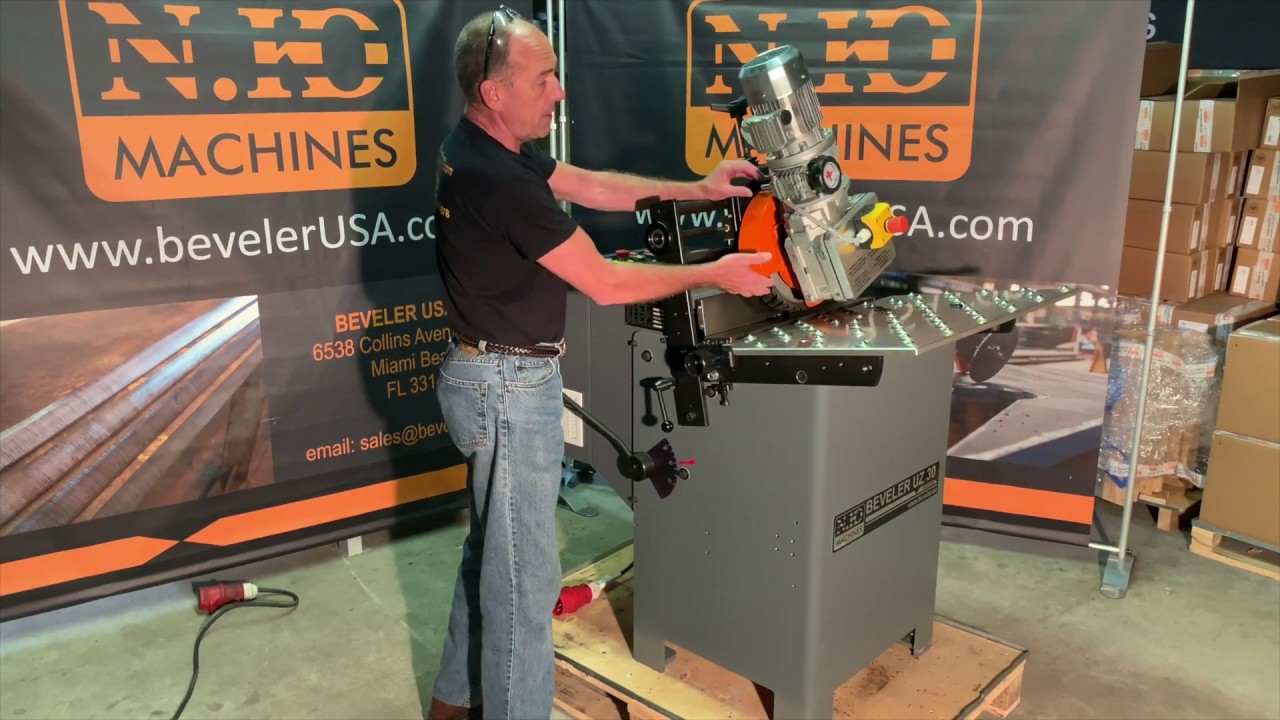How to set up the UZ30 EXPRESS beveling machine