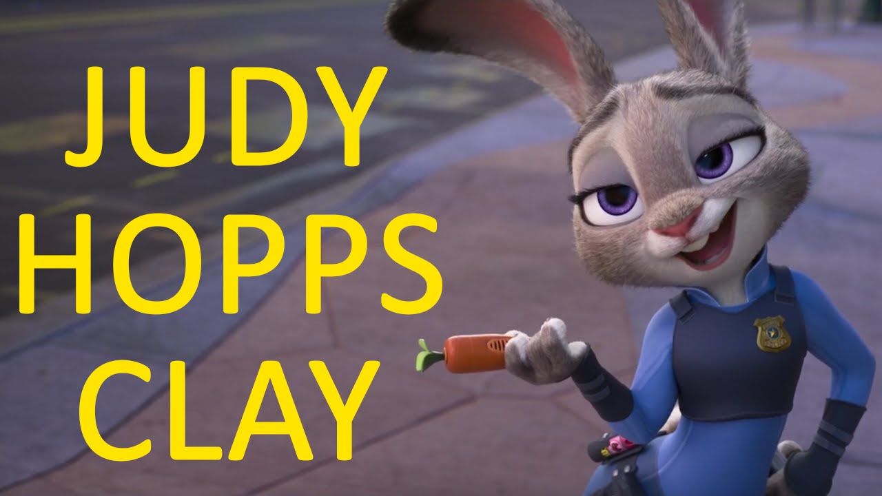 How To Make Judy Hopps (Zootopia - Disney Movies) With Air Dry Clay (Japanese Clay)
