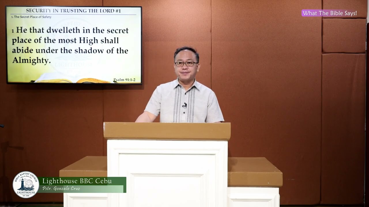 Psalm 90 - SECURITY IN TRUSTING THE LORD #1 (Saturday, February 14, 2026) Pstr. Gonzalo Cruz
