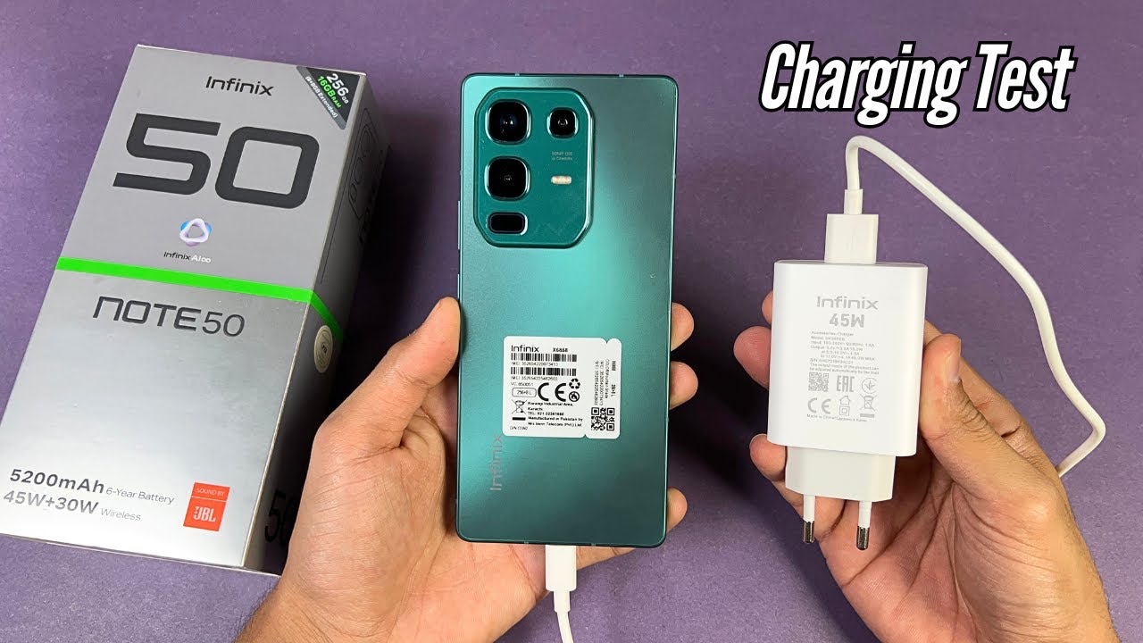 Infinix Note 50 - Battery Charging Test! (45W)