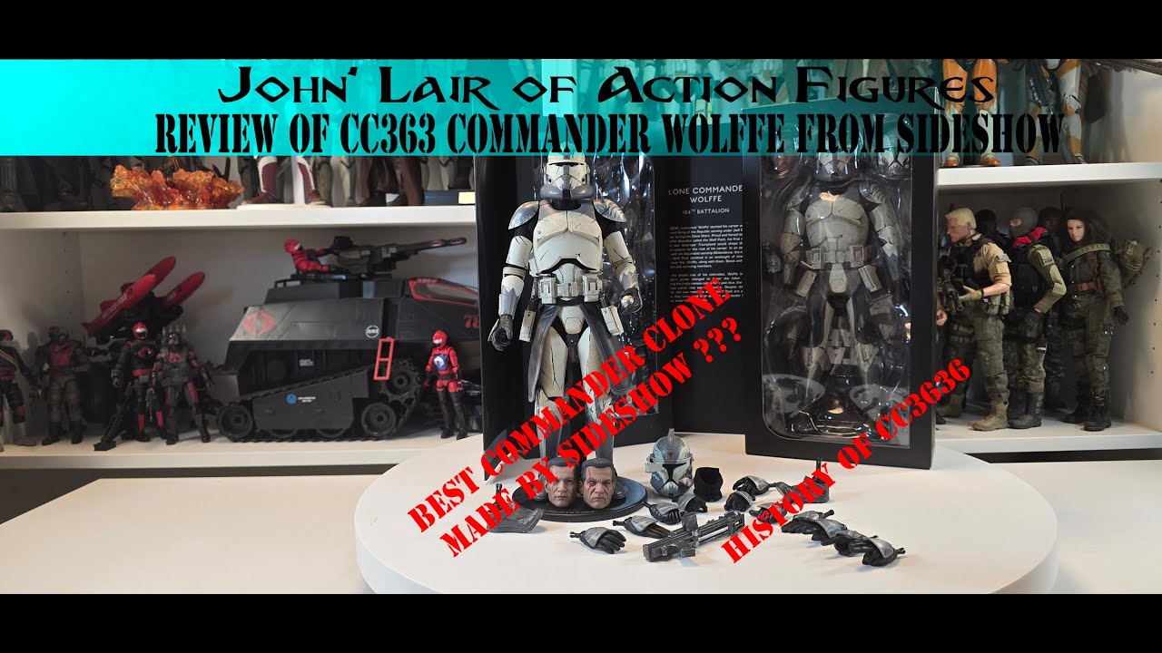 Review of CC3636 Commander Wolffe from Best clone commander from Sideshow Collectibles #clonewars