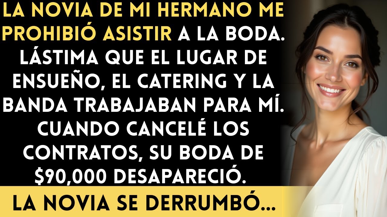 La prometida de mi hermano me desinvitó. pero yo era la dueña del lugar y de todos los proveedores..