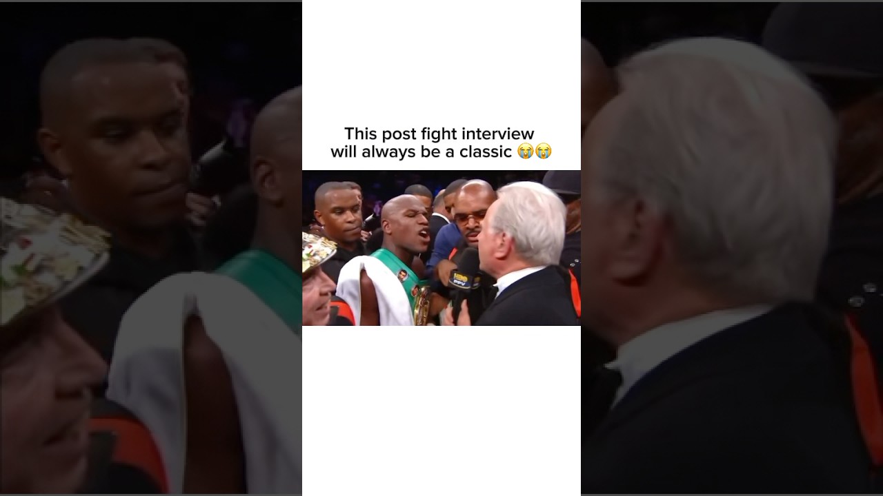 Это интервью после боя навсегда останется классикой 😂. #бокс #флойдмэйвезер