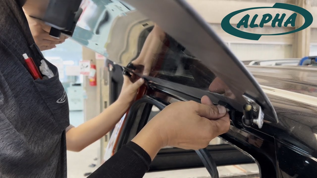 Alpha Type-E Air Hardtop Side Glass Replacement Tutorial