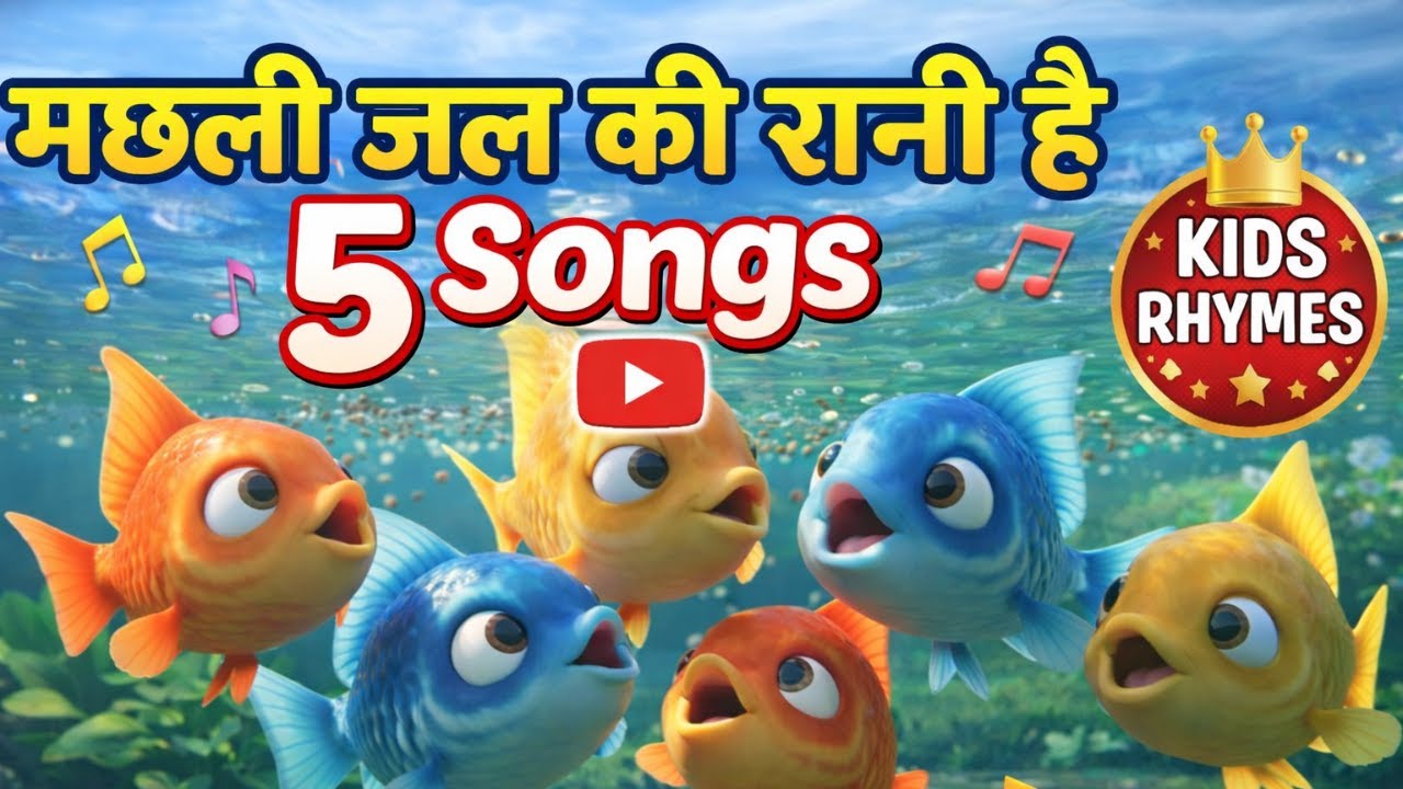 मछली जल की रानी है 5 Songs + More  | Kids Rhyme Compilation